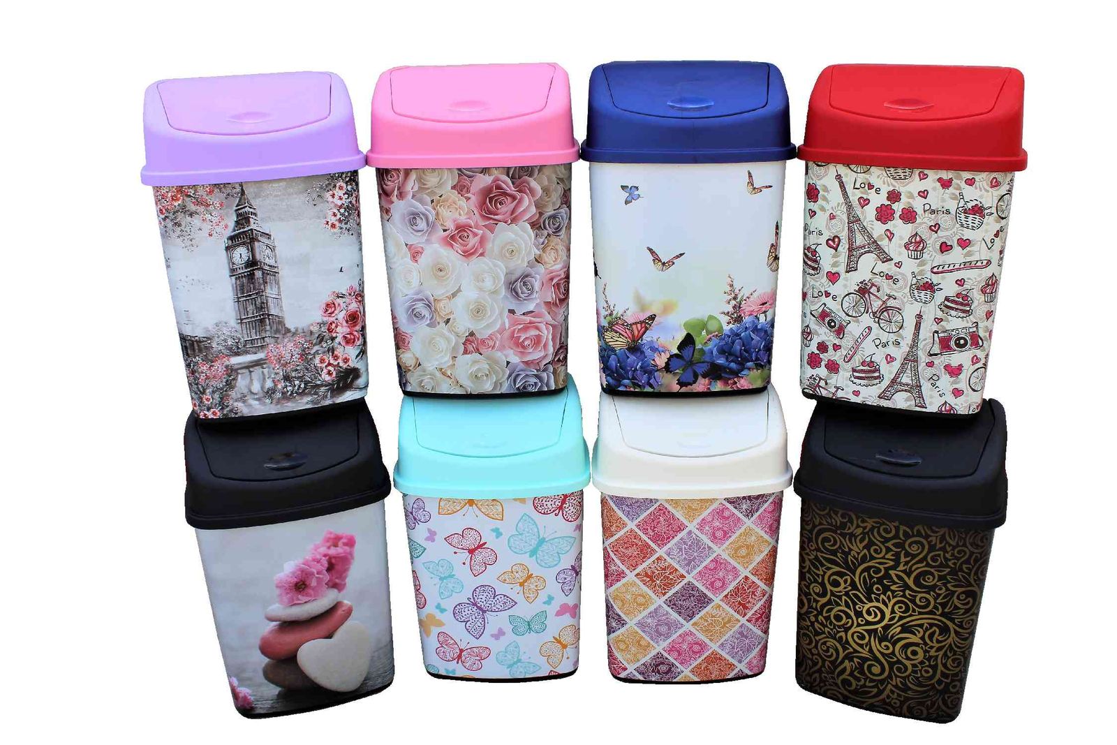 Billenős Szemetes Smart Dekoros 8 Literes Sterk (30/GY)