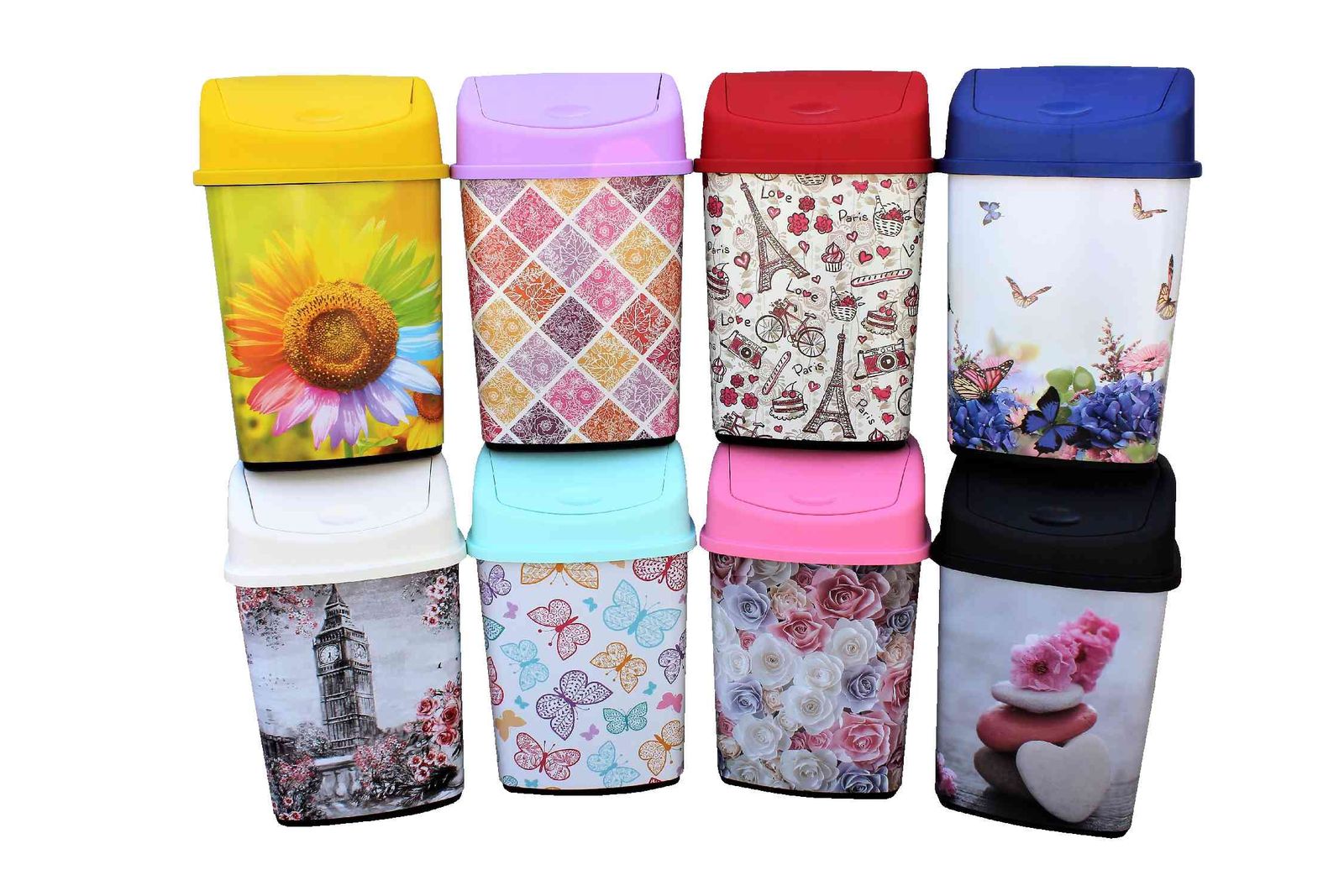 Billenős Szemetes Smart Dekoros 22 Literes Sterk (12/GY)