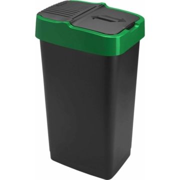 OL.SZEMETES BILLENŐS 29X23X43 18L PUSH UP FEKETE 1341