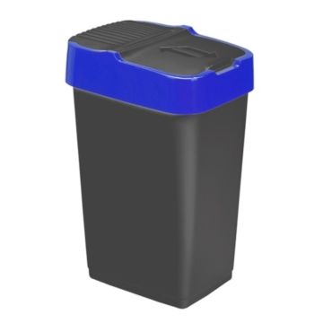 OL.BILLENŐS SZEMETES 60L PUSH UP FEKETE 1345