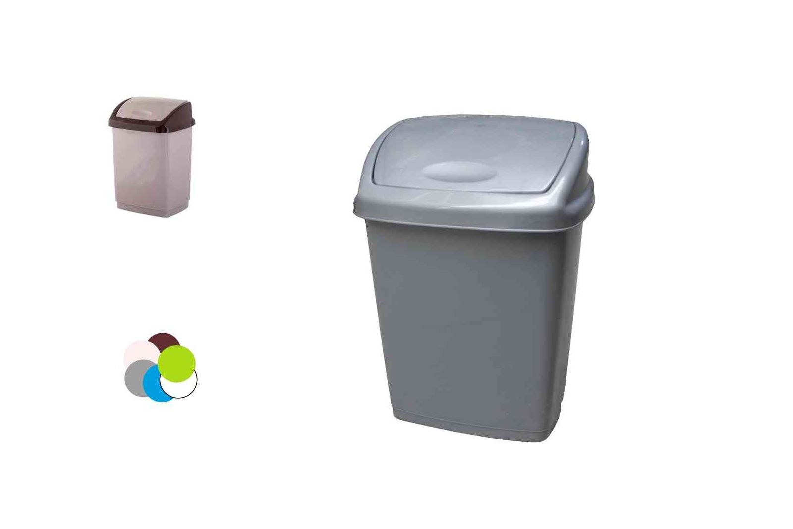 Billenős Szemetes Szögletes 9 Literes K062 (10/GY)