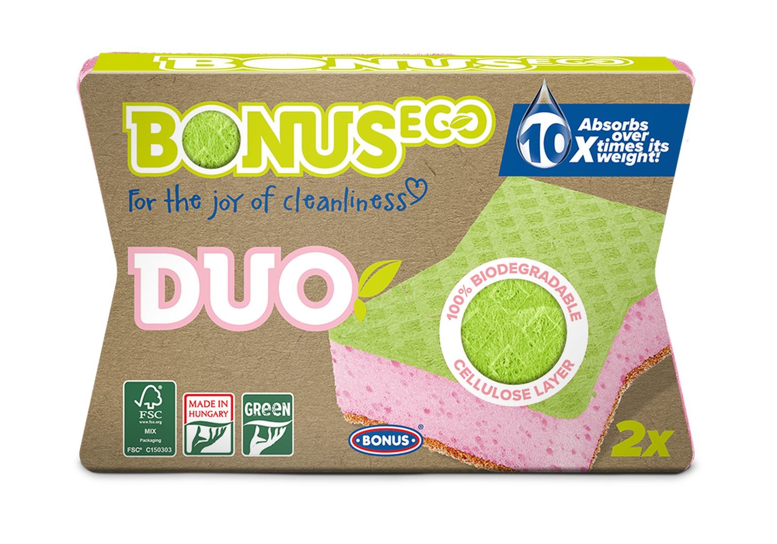 BN.Bonus+ DUO karcmentes mosogatószivacs 2/1